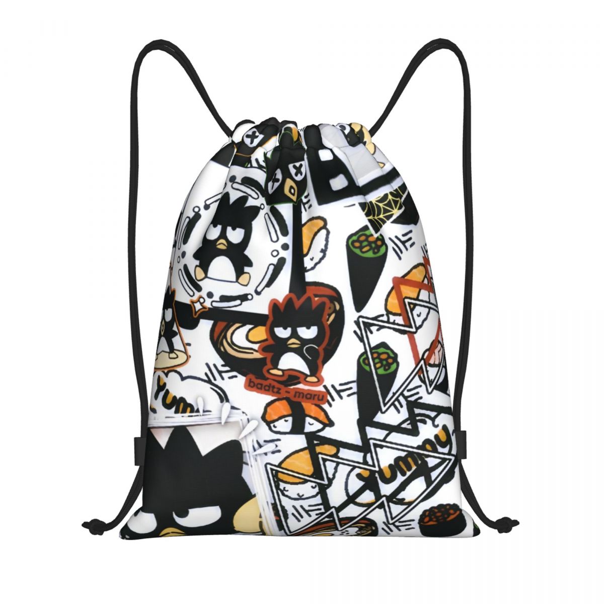 Drawstring Gym Bag - Sevimli Karikatür Penguen Bad Badtzs Marus