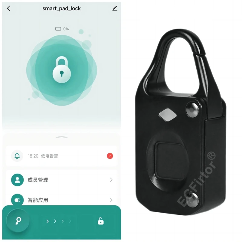 Travel Backpack Anti Theft - Tuya Bluetooth Mini Parmak İzi Akıllı