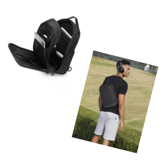 Travel Backpack Anti Theft - OZUKO Erkekler İçin Çapraz Askılı Çanta