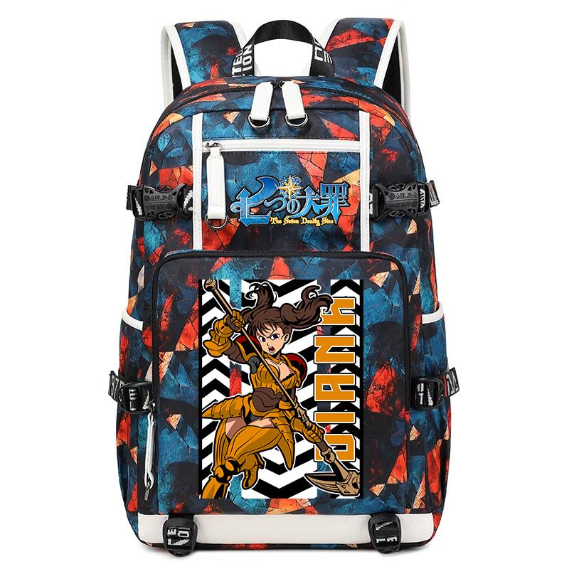 School Backpack Teen - Yedi Ölümcül Günah Anime Baskılı Okul