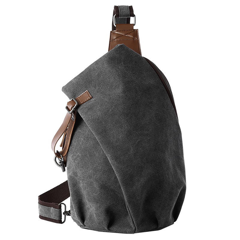 Sling Backpack Shoulder - MTE ELAN Büyük Kapasiteli Retro Kanvas