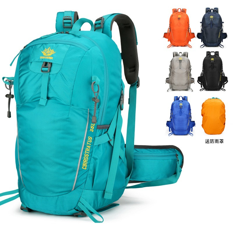 Rain Cover Backpack - Hafif 35L Yürüyüş Sırt Çantaları Açık