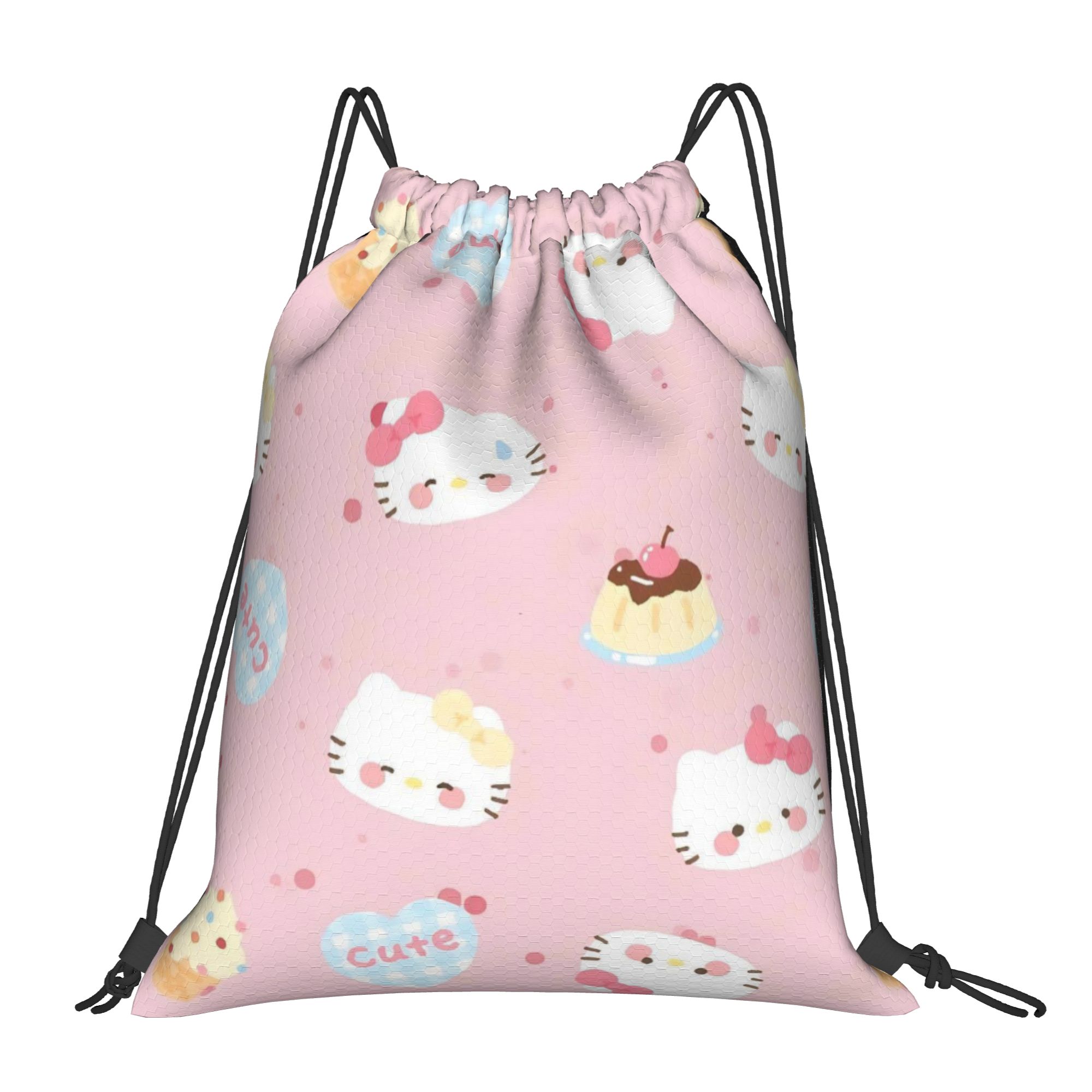 Drawstring Gym Bag - Tatlı Pembe İpli Sırt Çantası Spor