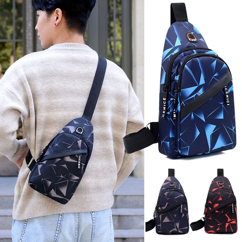 Sling Backpack Shoulder - Moda 2 Katmanlı Göğüs çantası Seyahat