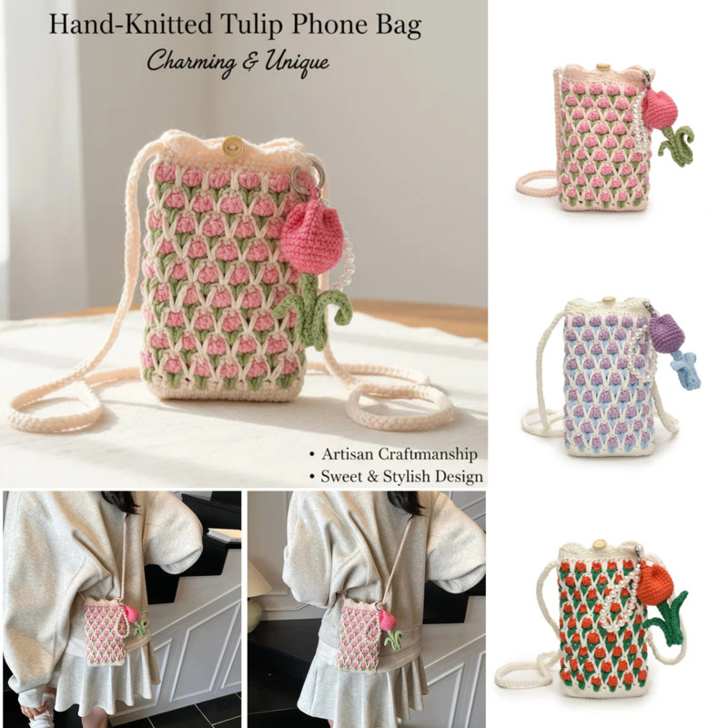 Mini Backpack Purse - El yapımı Sırt Çantaları Tığ Işi