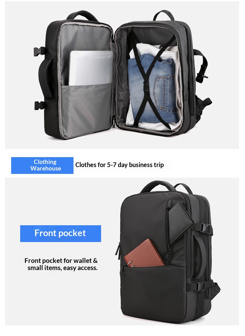 Travel Backpack Anti Theft - Hırsızlığa Karşı Naylon İş Sırt Çantası