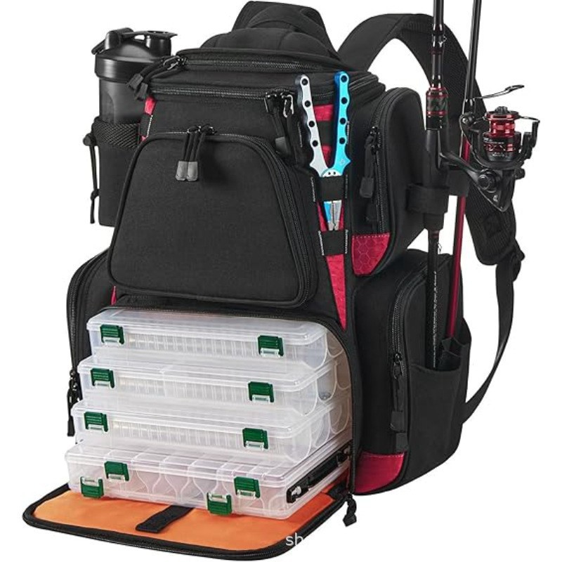 Rain Cover Backpack - Koruyucu Yağmur Örtülü Büyük Balıkçılık Ekipmanı