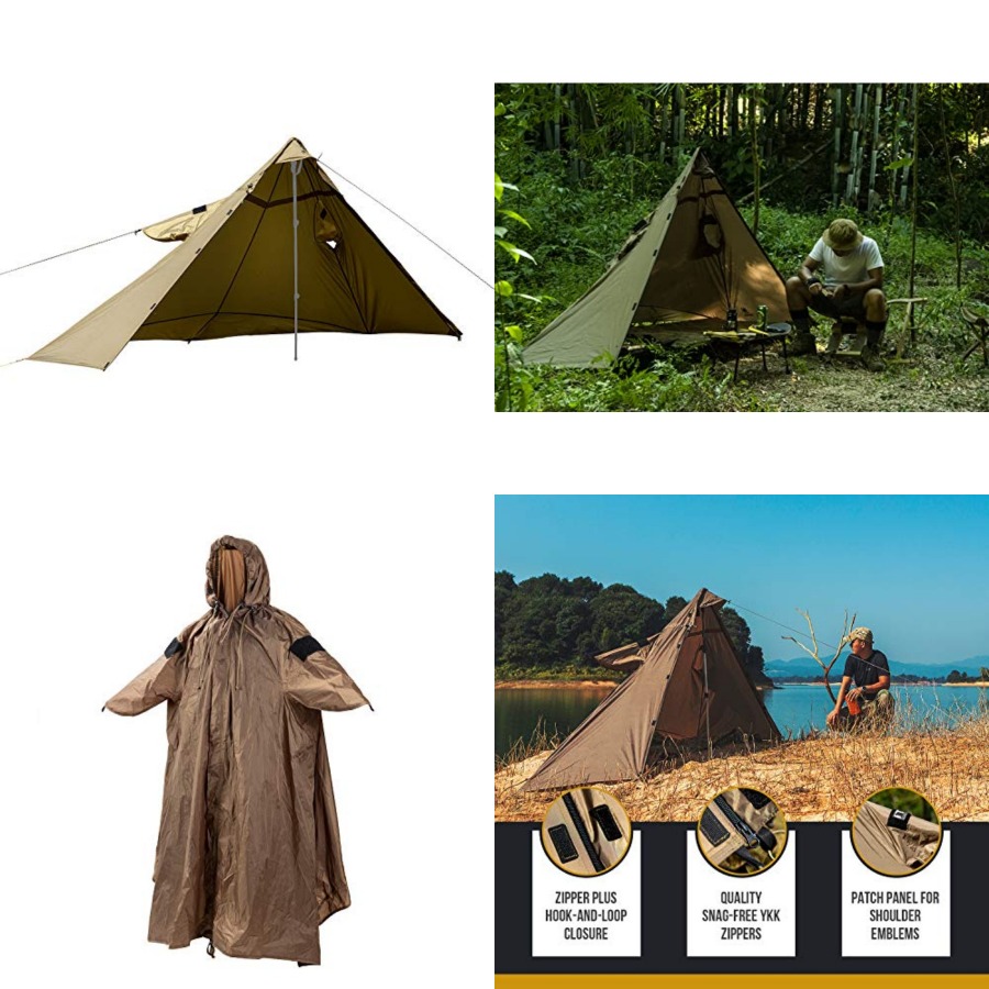 Rain Cover Backpack - TENTSFORMER Kapüşonlu Panço 4'ü 1 Arada