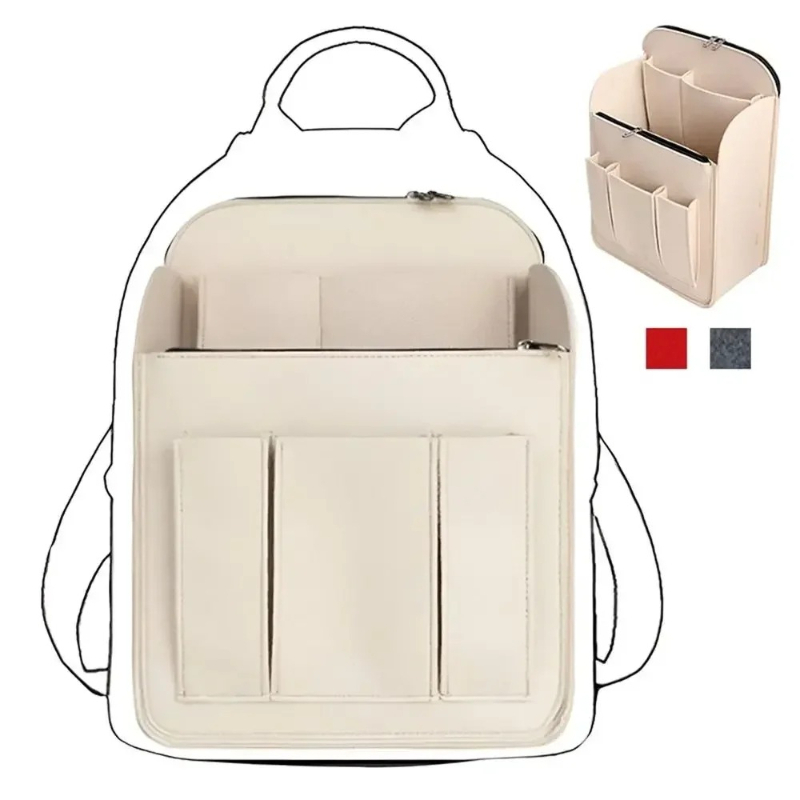 Makyaj Organizatörü Keçe Eklem - Backpack Insert Organizer incelemesi ve fiyatı