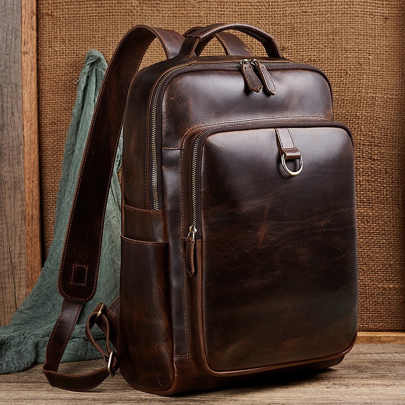Erkekler İçin Üstün Kalite Mum - Leather Backpack Vintage incelemesi ve fiyatı