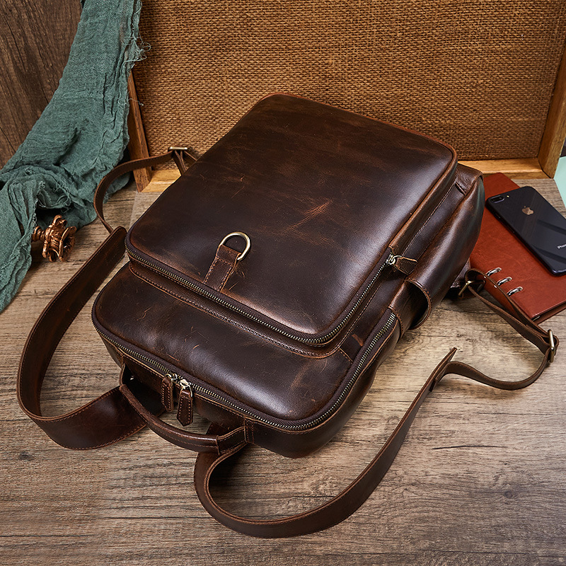 Erkekler İçin Üstün Kalite Mum - Leather Backpack Vintage incelemesi ve fiyatı