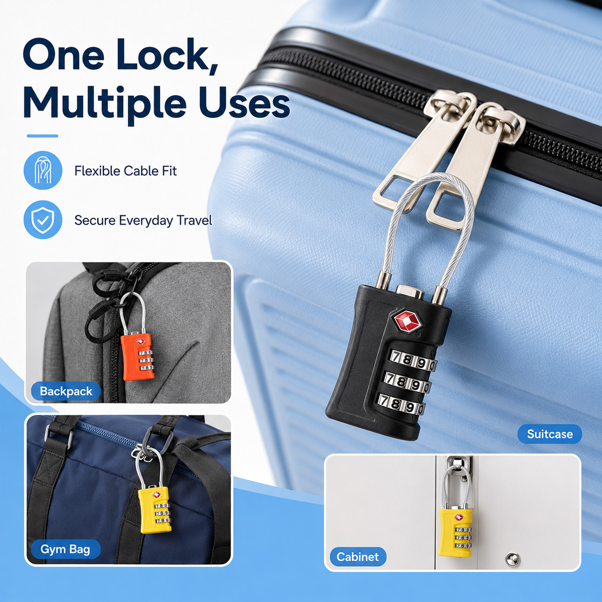 TSA Onaylı Bagaj Kilidi 3 Hane - Travel Backpack Anti Theft incelemesi ve fiyatı