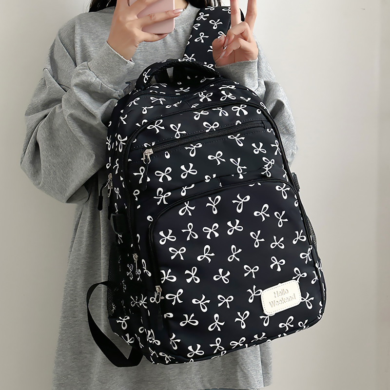 3 Parçalı Sevimli Fiyonk Baskı - Sling Backpack Shoulder incelemesi ve fiyatı