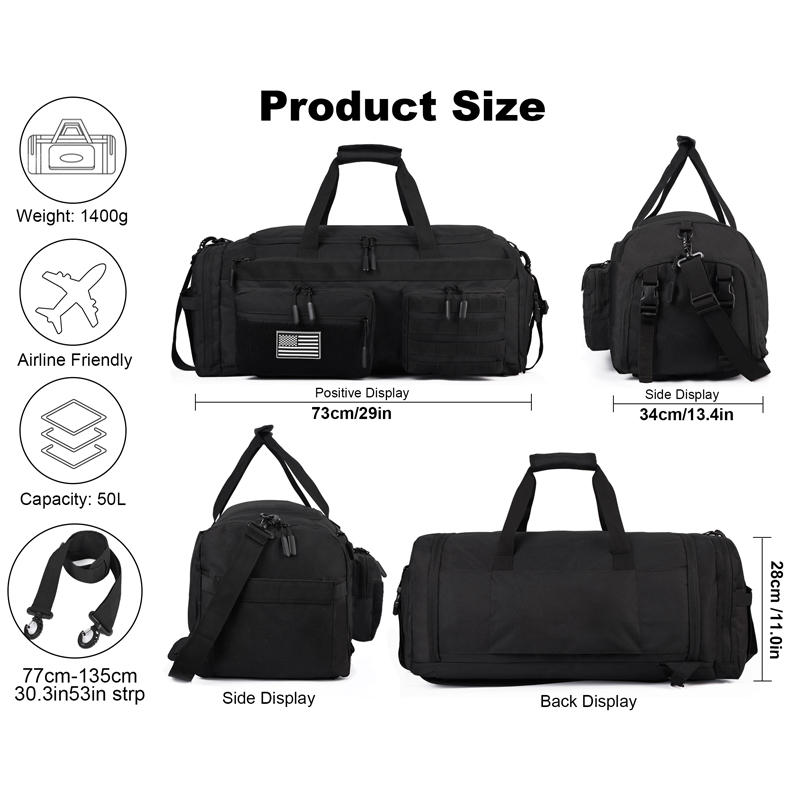 LHI 50L 3'ü 1 Arada Seyahat Sp - Rucksack Military Style incelemesi ve fiyatı