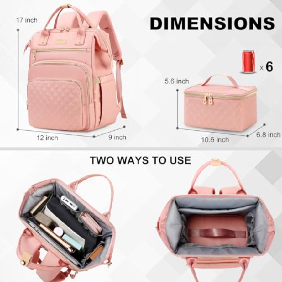 Kadınlar için Öğle Yemeği Sırt - Laptop Backpack 15.6 incelemesi ve fiyatı