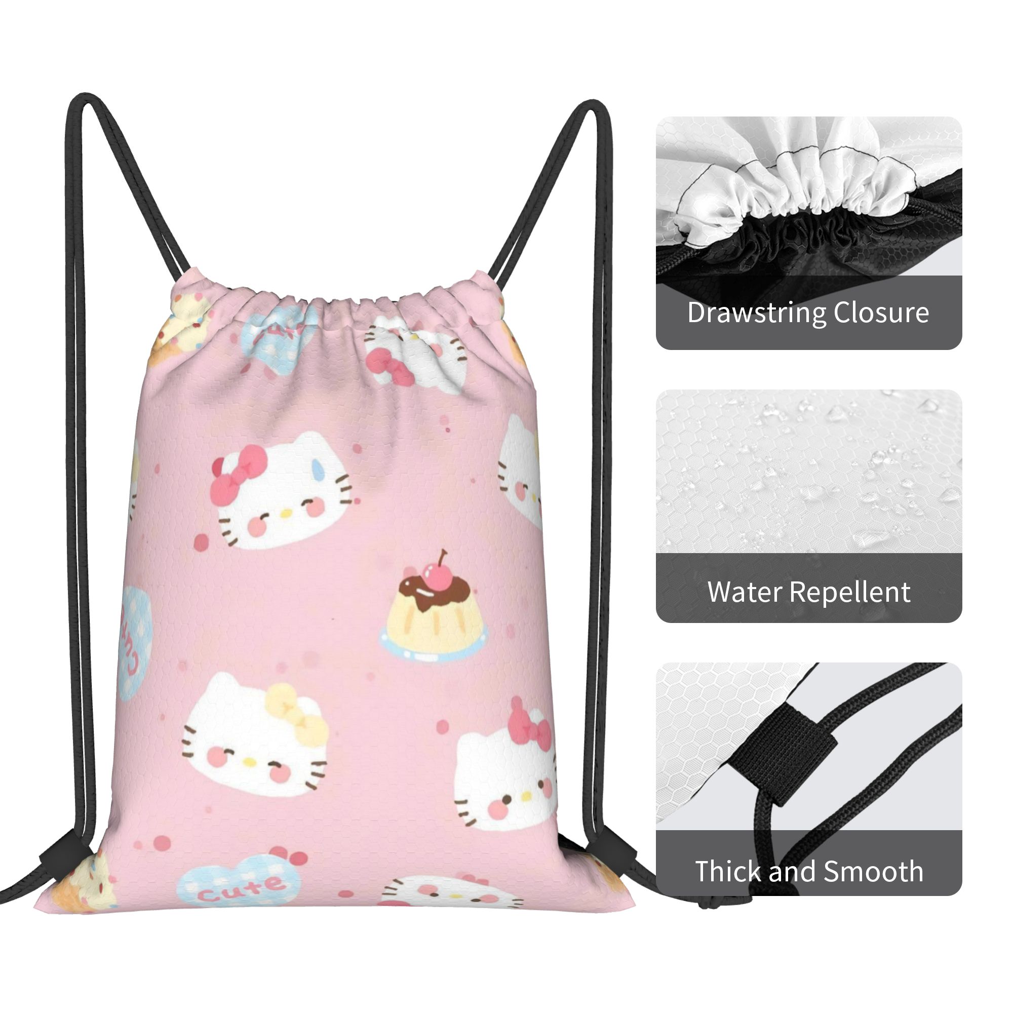Tatlı Pembe İpli Sırt Çantası  - Drawstring Gym Bag incelemesi ve fiyatı