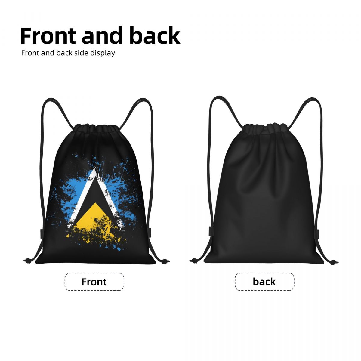 Saint Lucia ülke bayrağı sulub - Drawstring Gym Bag incelemesi ve fiyatı