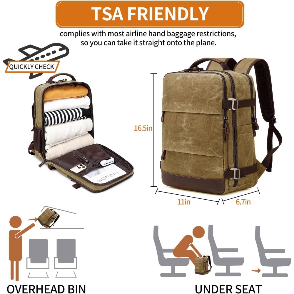 Erkekler için Seyahat Sırt Çan - Canvas Backpack Casual incelemesi ve fiyatı