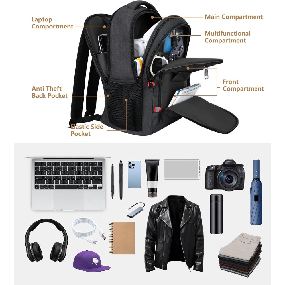 Gençler ve Seyahatler İçin Erk - Laptop Backpack 15.6 incelemesi ve fiyatı